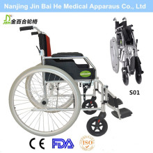 Foldable Aluminium Alloy Outdoors Manual Wheelchair